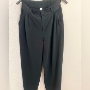 Alo Brand wide legs black pants women